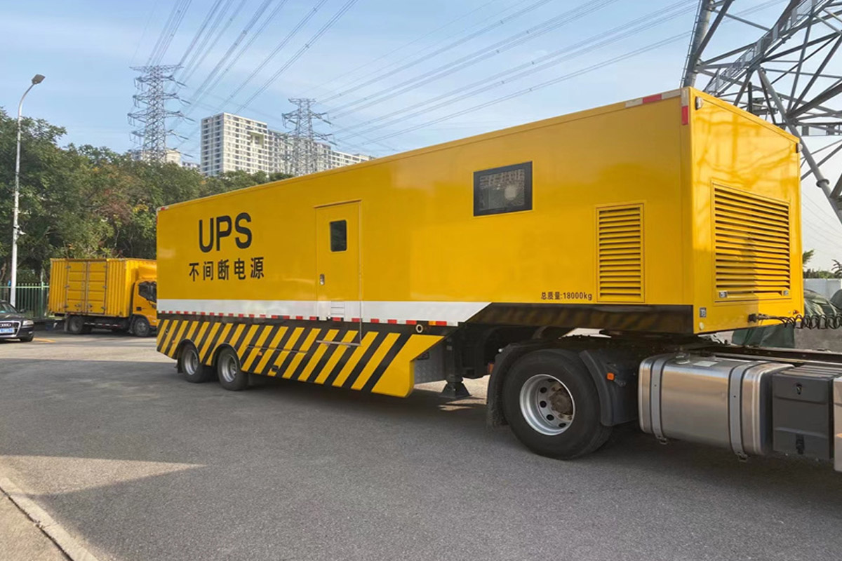 雄关区发电机租赁施工现场